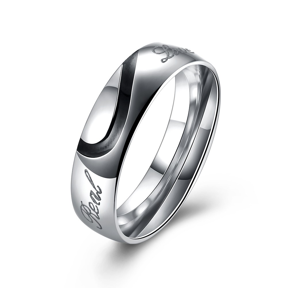 S925 Sterling Silber Herren Liebespaar Paare Ring