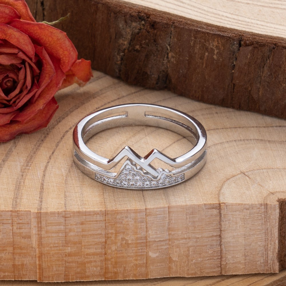 Adventure Mountain Couple Ring Set Valentinstag